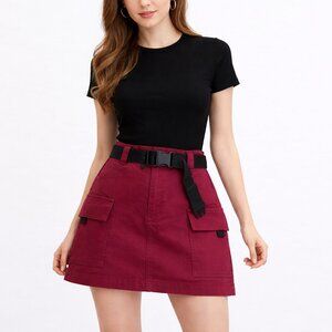 Forever 21 wine color skirt size M